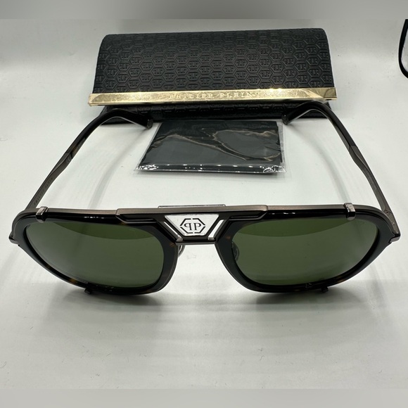 Phillip Plein SPP010 COL.584Y‼️Size 55-23-145 Plein Signature ‼️ - Picture 11 of 16